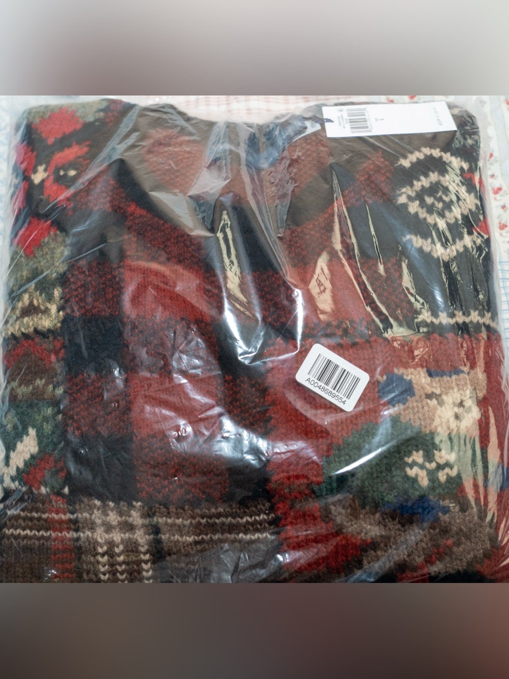 Ralph Lauren Red & Green Patterned Shirt Jacket
